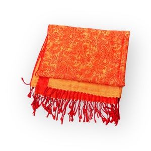 Orange Pashmina Scarf